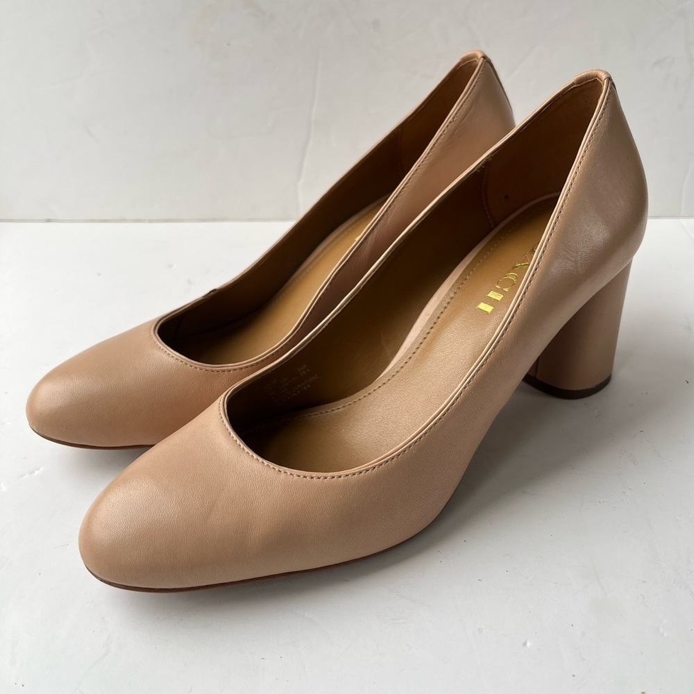 Coach Georgina Leather Pump Tan Beechwood Size 8B - Picture 12 of 12